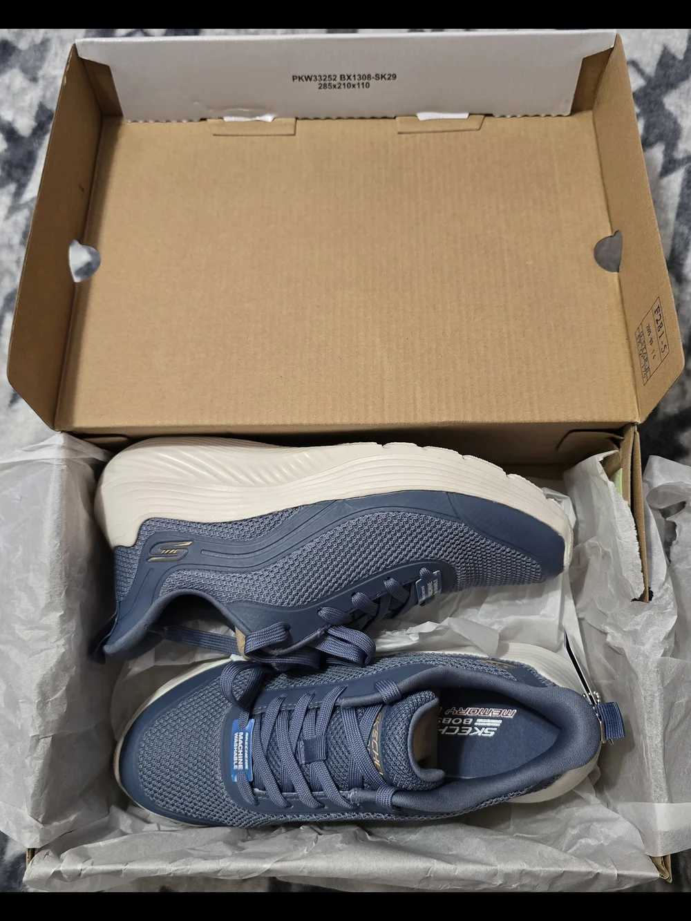Skechers Blue Slip-On Sneakers - Women's 6